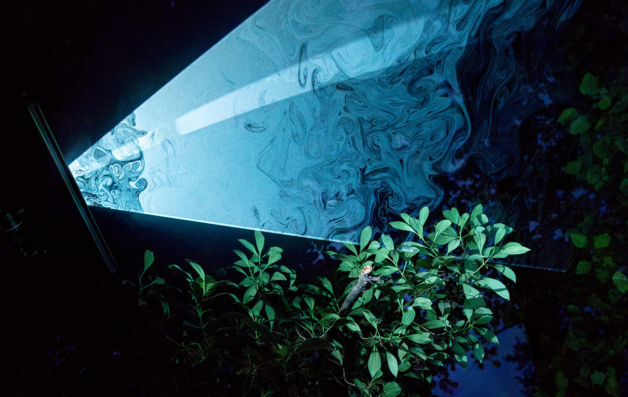 Beams of Light Cut Through Smoke at LUMA Enchanted